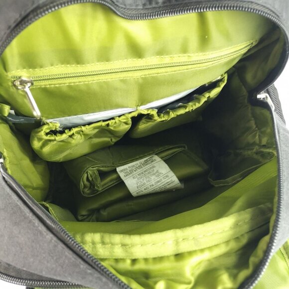Eddie Bauer First Adventure Baby Diaper Bag Backpack Grey/Green w/changing mat - Picture 12 of 15